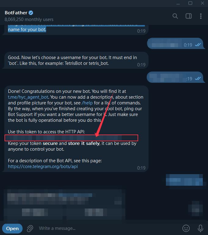 Telegram BotFather 取得 Bot Token