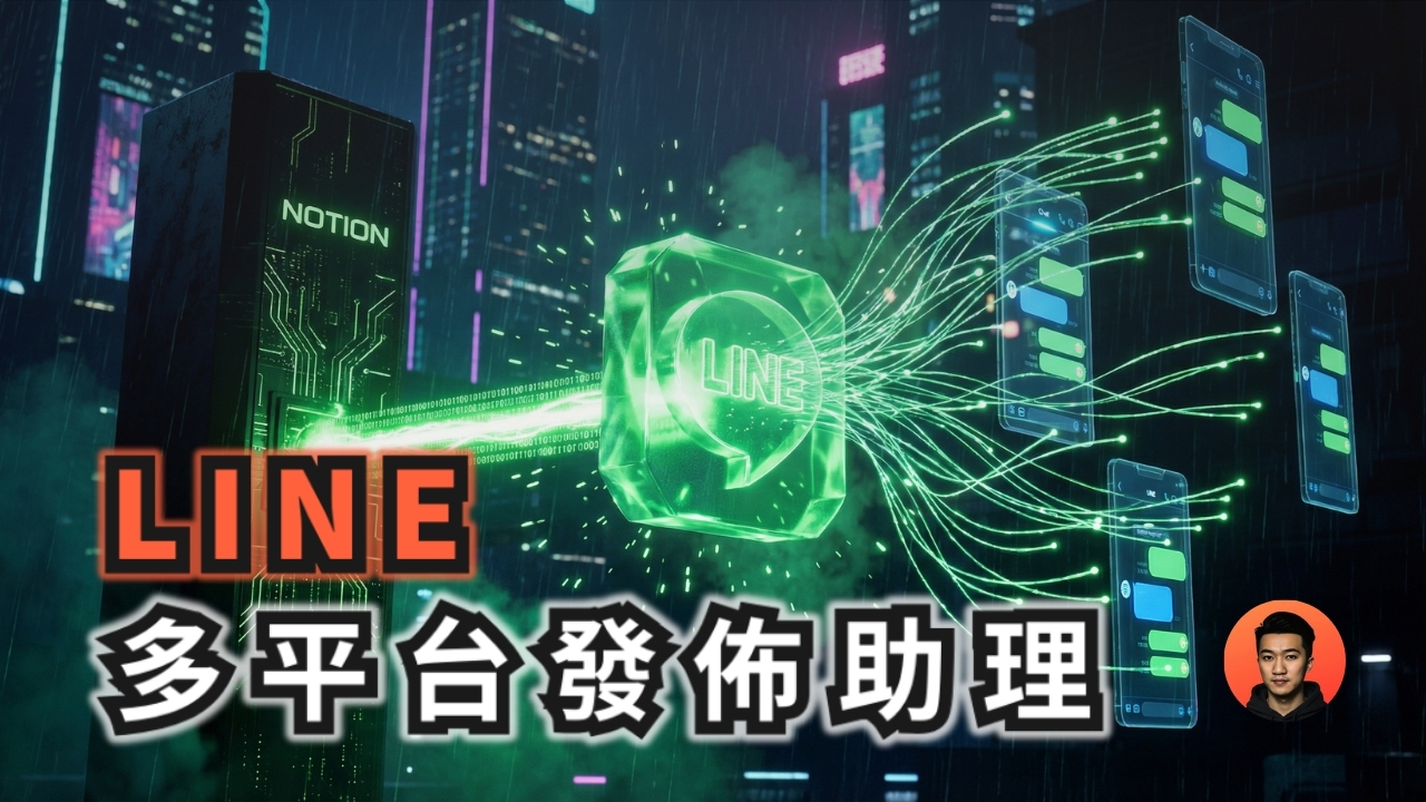 LINE 社群自動推播實戰：用 Notion 寫完一鍵群發 (n8n 子助理設定)
